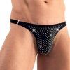 Stringkalsong med strass - M