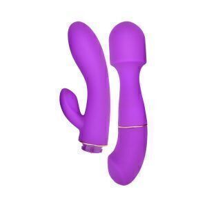 Loving Joy DUA Utbytbar Vibrator med 2 Tillbehör