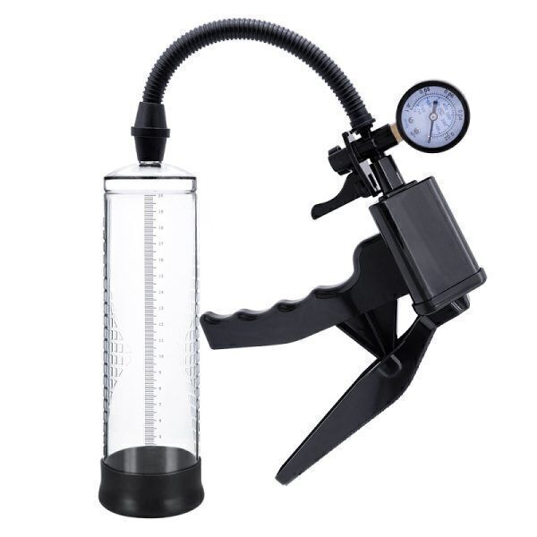 Rev-Pump Gauge Pistol Grip Penispump