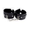 N11932 bound to please furry plush wrist cuffs black 2