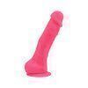 Loving Joy 18,5 cm Realistisk Silikondildo med Sugpropp och Bollar – Rosa