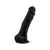 Loving Joy 18,5 cm Realistisk Silikondildo med Sugpropp och Bollar – Svart