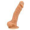 N12034 loving joy 9 inch realistic silicone dildo with suction cup and balls vanilla