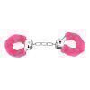 N12138 bound to play heavy duty furry handcuffs pink 1