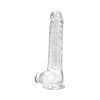 N12187 loving joy 8 inch dildo with balls clear 2