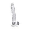 N12189 loving joy 11 inch dildo with balls clear 1