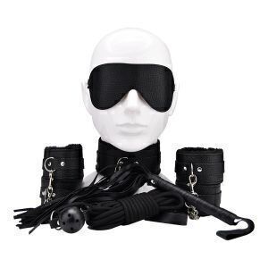 Bound to Play Nybörjarkit i Bondage Svart (8-delar)
