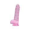 Loving Joy 19 cm Dildo med Bollar – Rosa