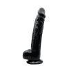 Loving Joy 28 cm Dildo med Bollar Svart