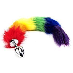 Furry Fantasy Regnbågssvans Analplugg