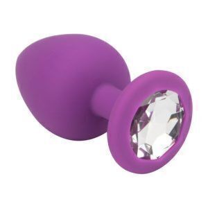 Loving Joy Juvelprydd Silikon Analplugg Lila – Large