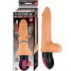 Realistisk Uppvärmd 23,5 cm Vibrerande Dildo med Testiklar – Hudfärgad