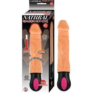 Realistisk Uppvärmbar Vibrerande Dildo – 18 cm