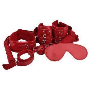 Loving Joy Beginner's Bondage Kit (8-delars set) - Röd