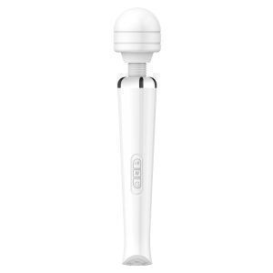 Loving Joy Uppladdningsbar Magic Wand Vibrator – Vit